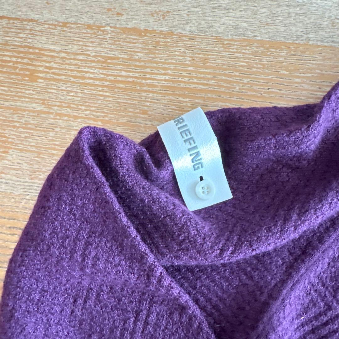 週末値下　ブリーフィングゴルフ　パープル　ニット　M 美品