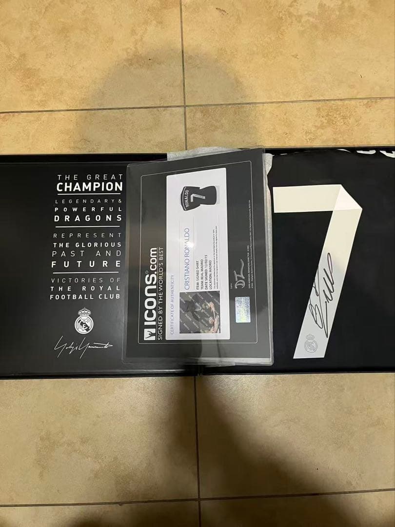 クリスティアーノ・ロナウド直筆サイン入り14-15 Y-3 ヨウジヤマモト