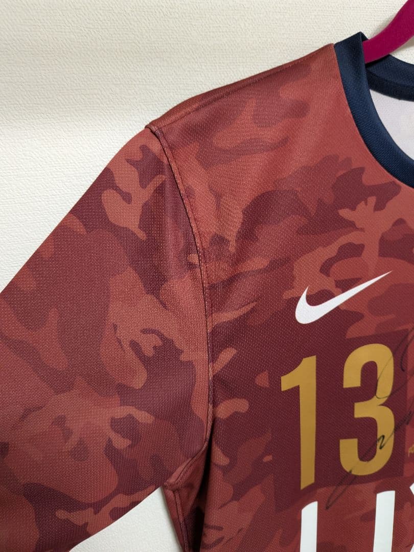 【鹿島アントラーズ】柳沢敦コーチ　サイン入り 引退試合限定ユニフォーム　Mサイズ