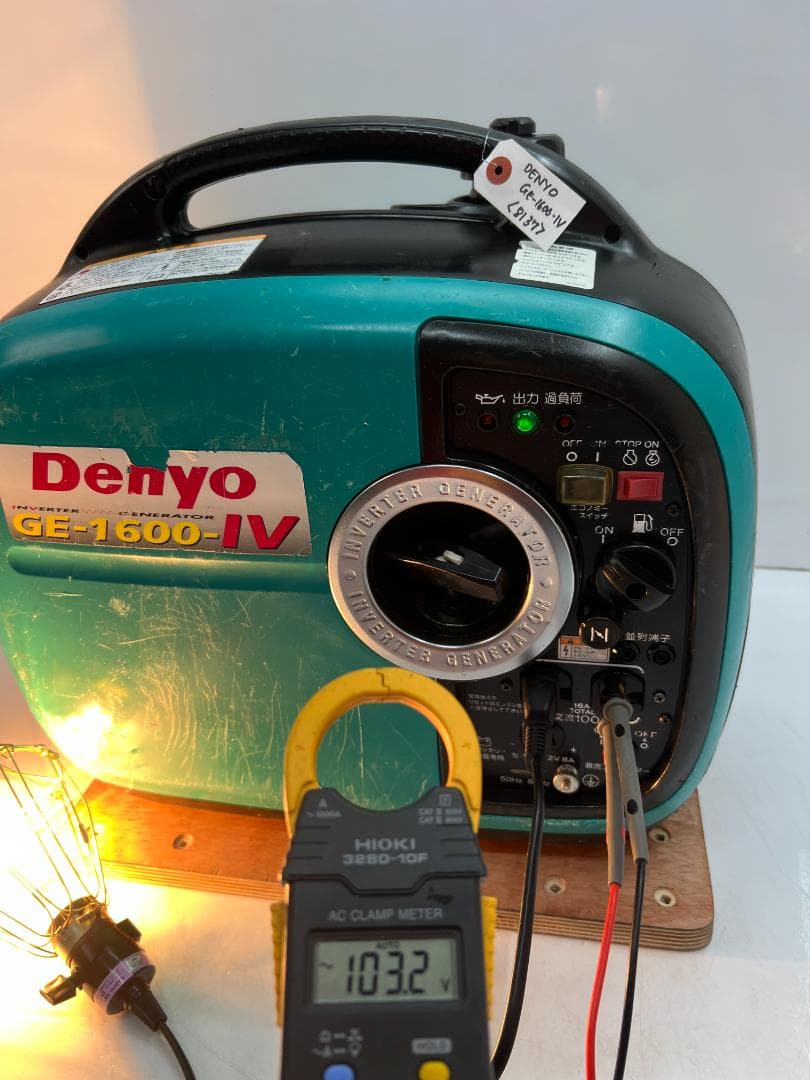 デンヨー インバーター発電機 GE-1600-IV 【動作良好・保証付】8137