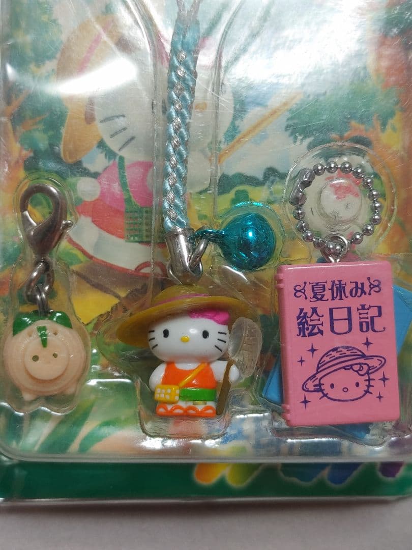 ハローキティ　2005年　絵日記　根付けセット