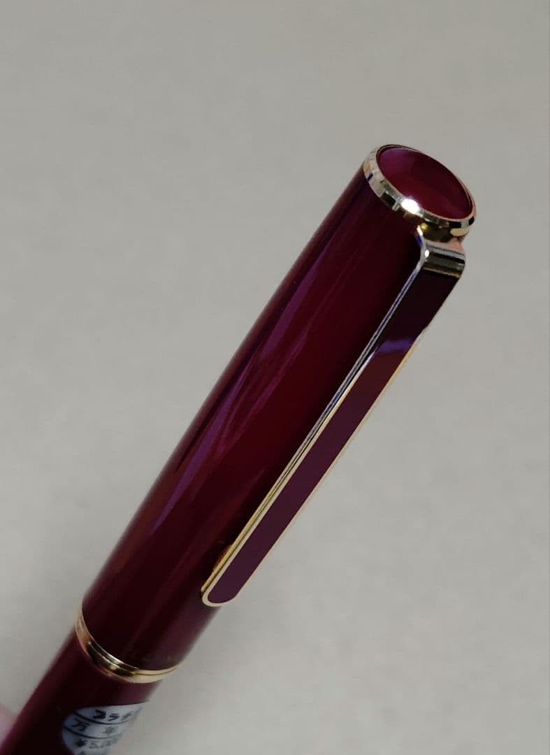 万年筆　プラチナ　14K　細字　ワインレッド