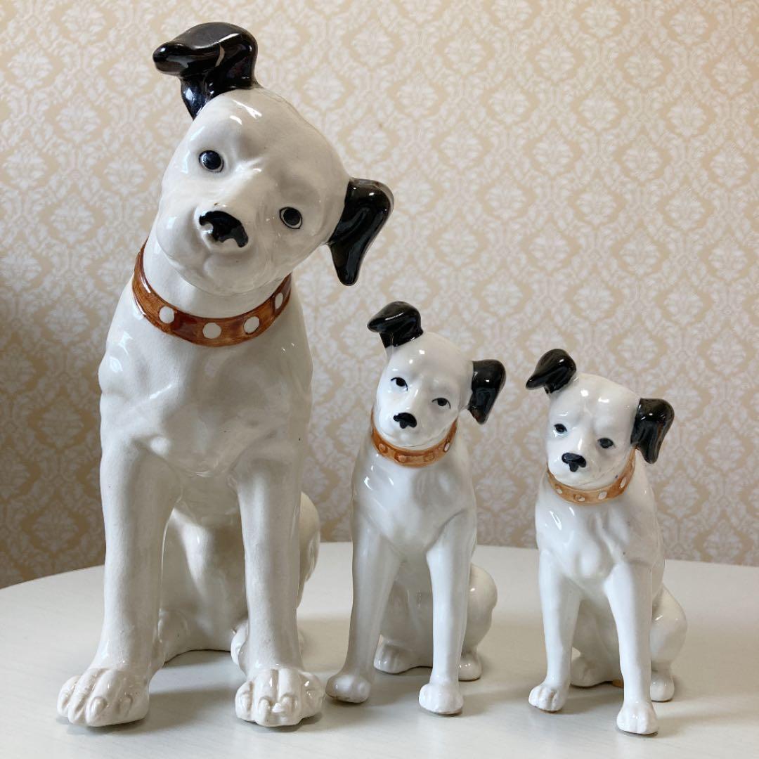 ビクター犬　3体セット　陶器　お値下げ