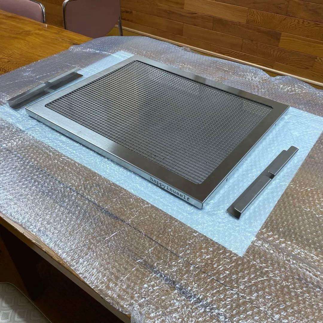 happyinuselfステンレス犬用トイレ ワイド55cmx44cmクリップ付