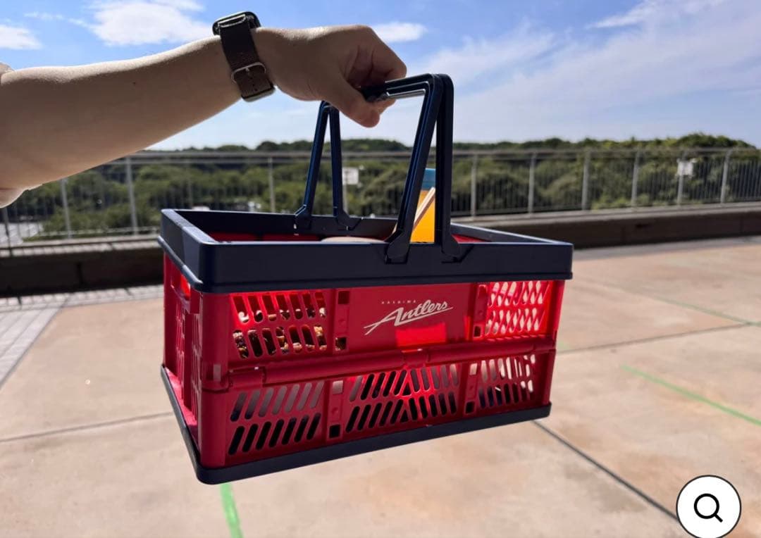 鹿島アントラーズ　折りたたみコンテナ（小）