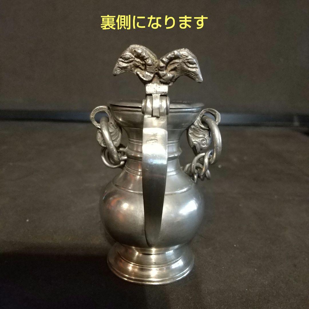 アンティークシルバープレート フランス製 ピッチャー英国製紋章、刻印 6ヶ所