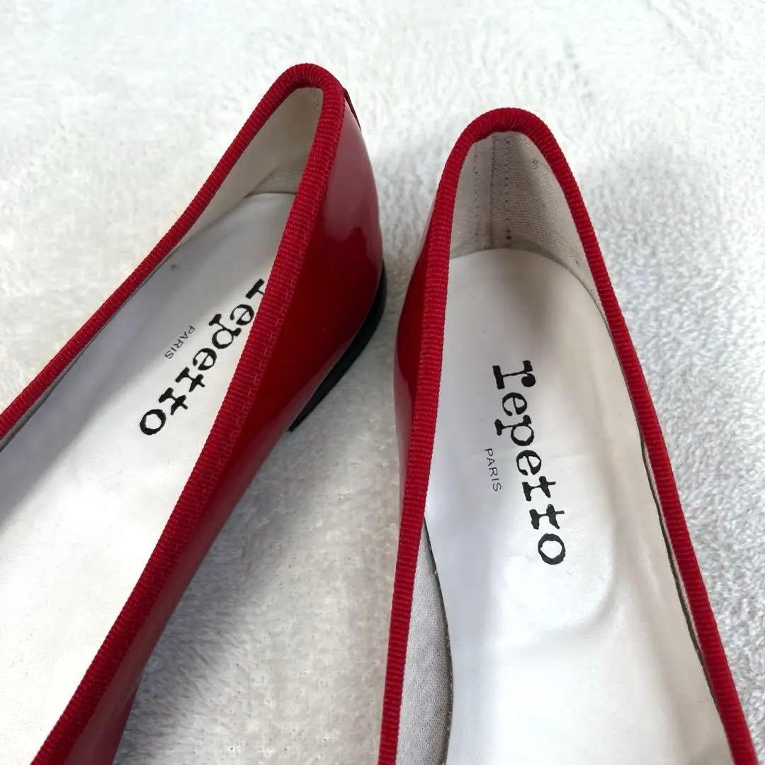 【美品】Repetto レペット バレエシューズ 赤 エナメル 39
