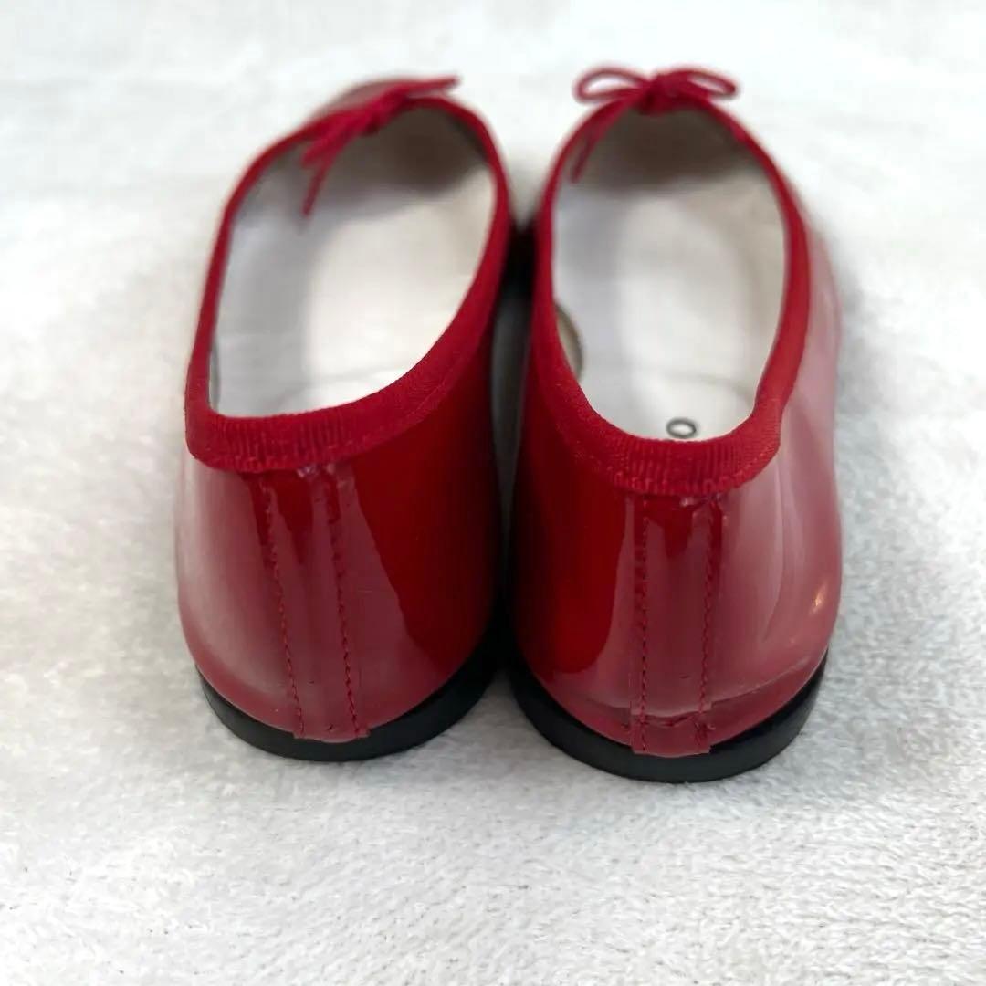 【美品】Repetto レペット バレエシューズ 赤 エナメル 39