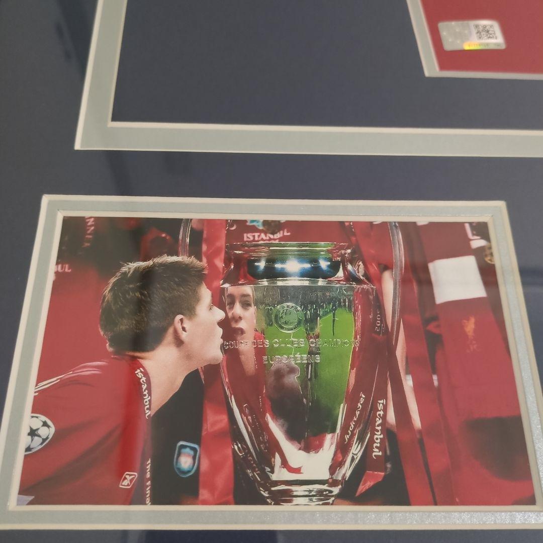 リバプール　スティーブン・ジェラード　サイン入りユニフォーム　額入り　正規品