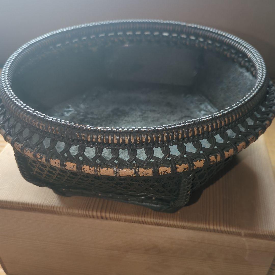 茶道具　炭斗籠　炭点前