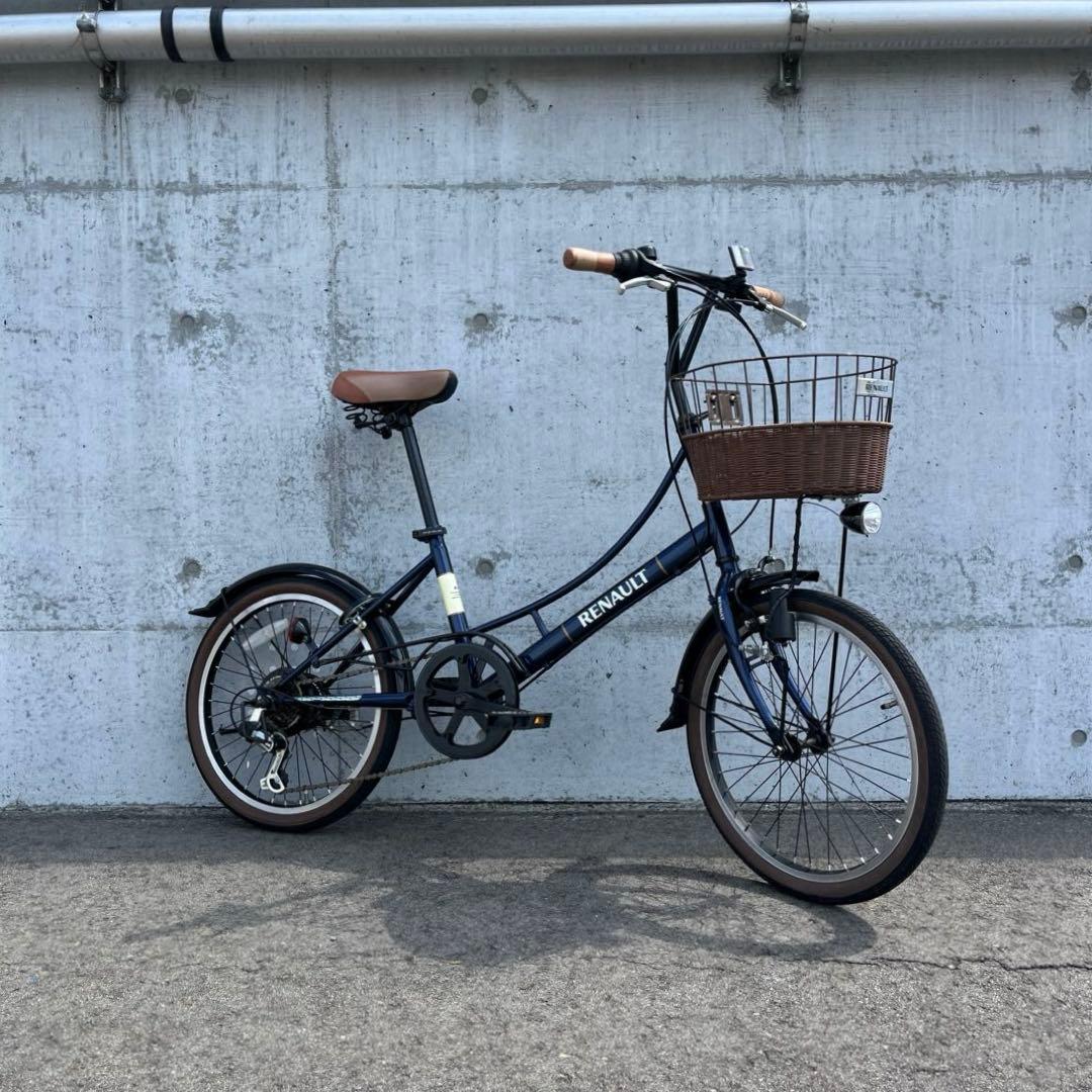 送料無料◾️美車 RENAULTルノー 6段変速 20インチ 自転車 小径車 車体