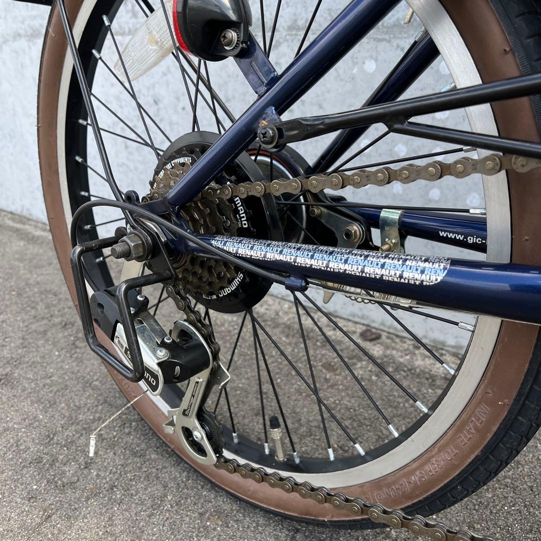 送料無料◾️美車 RENAULTルノー 6段変速 20インチ 自転車 小径車 車体