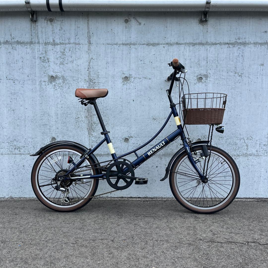 送料無料◾️美車 RENAULTルノー 6段変速 20インチ 自転車 小径車 車体