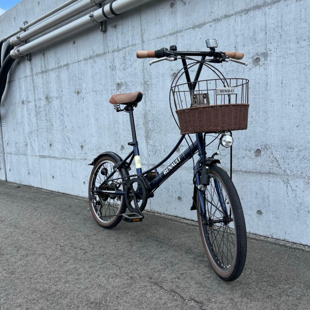 送料無料◾️美車 RENAULTルノー 6段変速 20インチ 自転車 小径車 車体