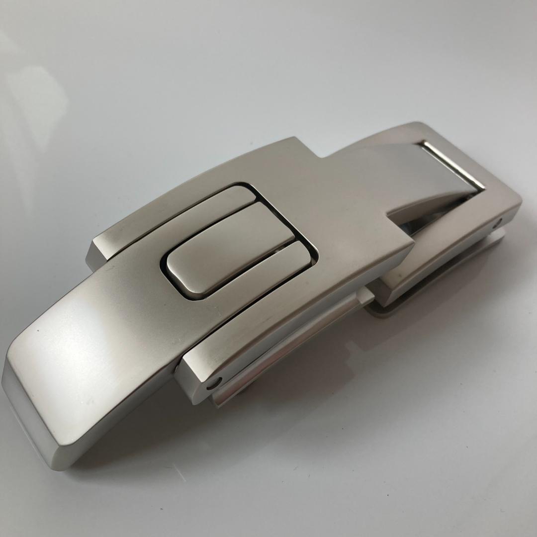 訳あり パワーリフティングベルト レバーアクション 本革 茶×マット銀 可変式