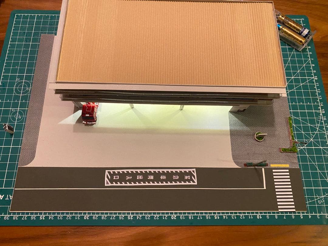 消防署　模型　ジオラマ　ストラクチャー　1/150 鉄道模型