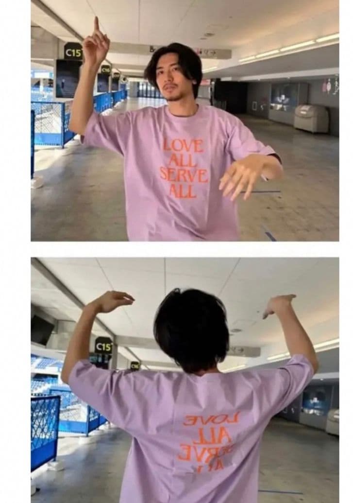 藤井風　LOVE ALL SERVE ALL　Tシャツ　パープルTシャツ