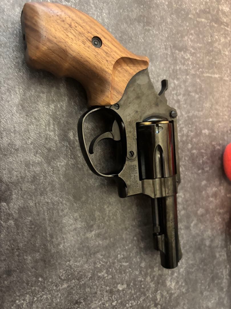 ガスガン　M36 3インチ　WディープブラックABS 木製グリップ仕様