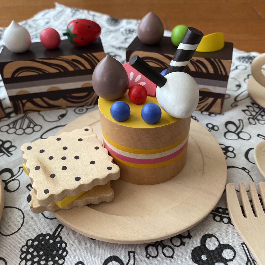 MILAN 木製おままごと　ケーキセット　木のおもちゃ