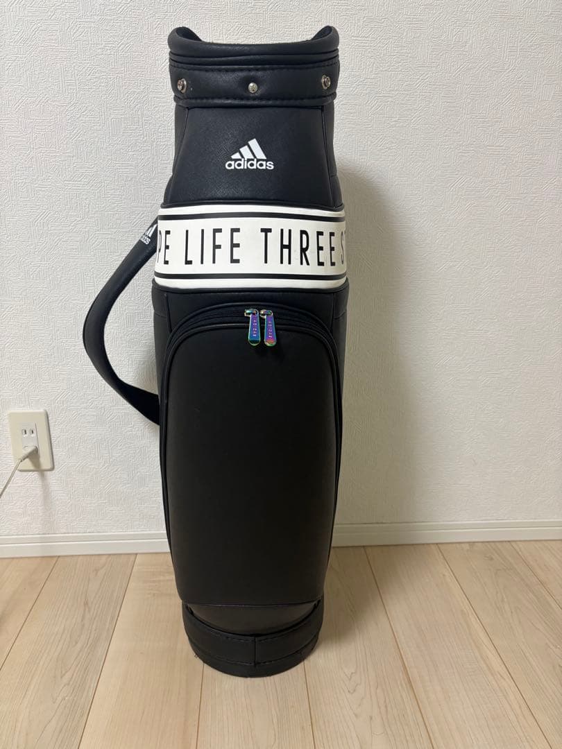 adidas THREE STRIPE ゴルフバッグ　キャディバッグ