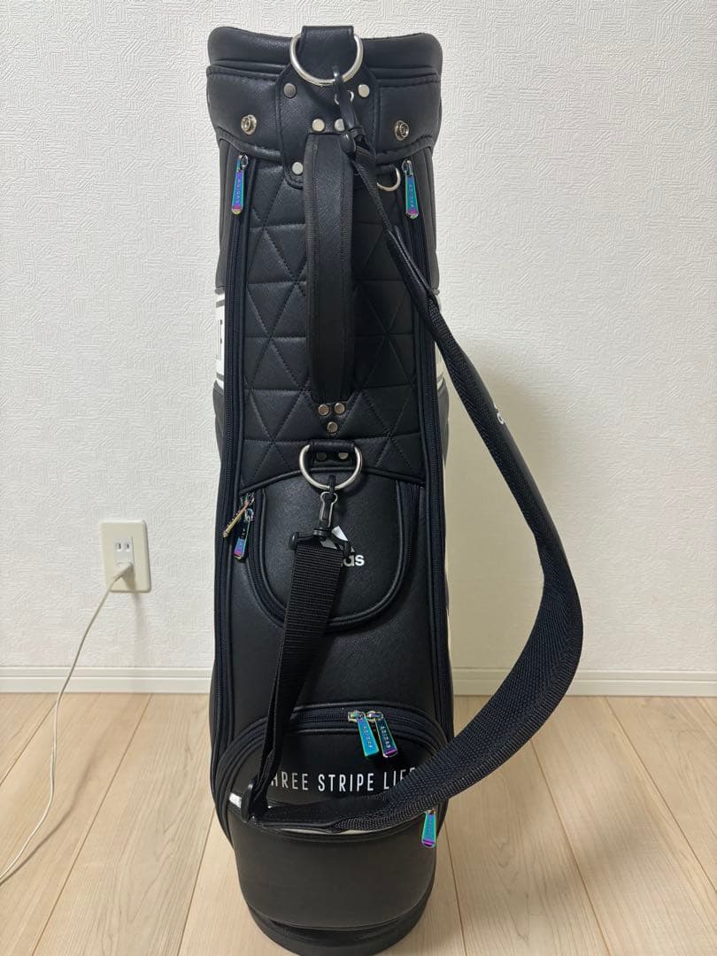 adidas THREE STRIPE ゴルフバッグ　キャディバッグ