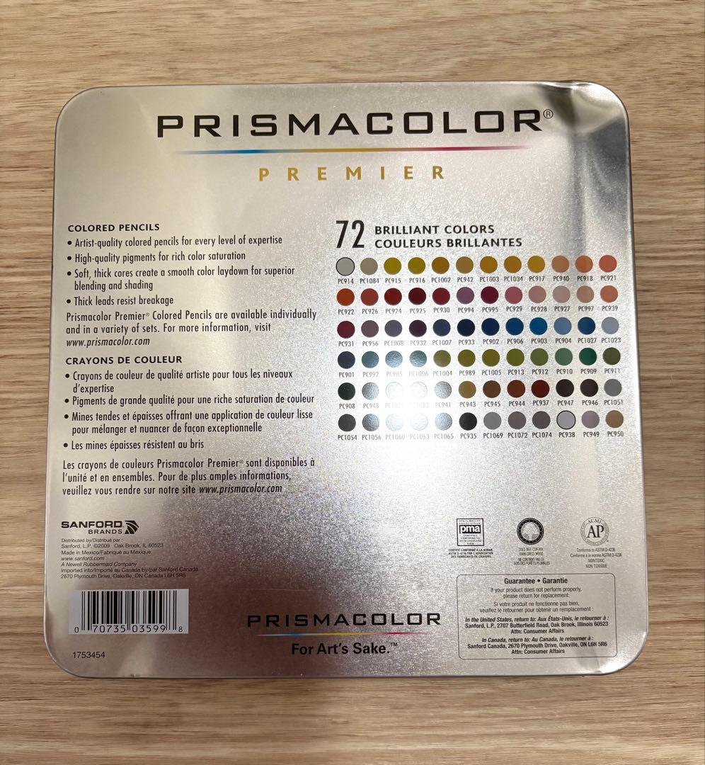 PRISMACOLOR Premier 72色　油性色鉛筆