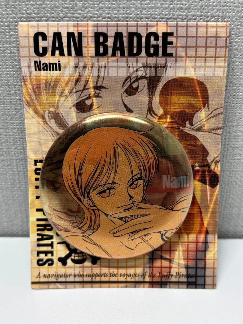 ONEPIECE ワンピース ナミ 缶バッジ　レトロ　レア　ヴィンテージ