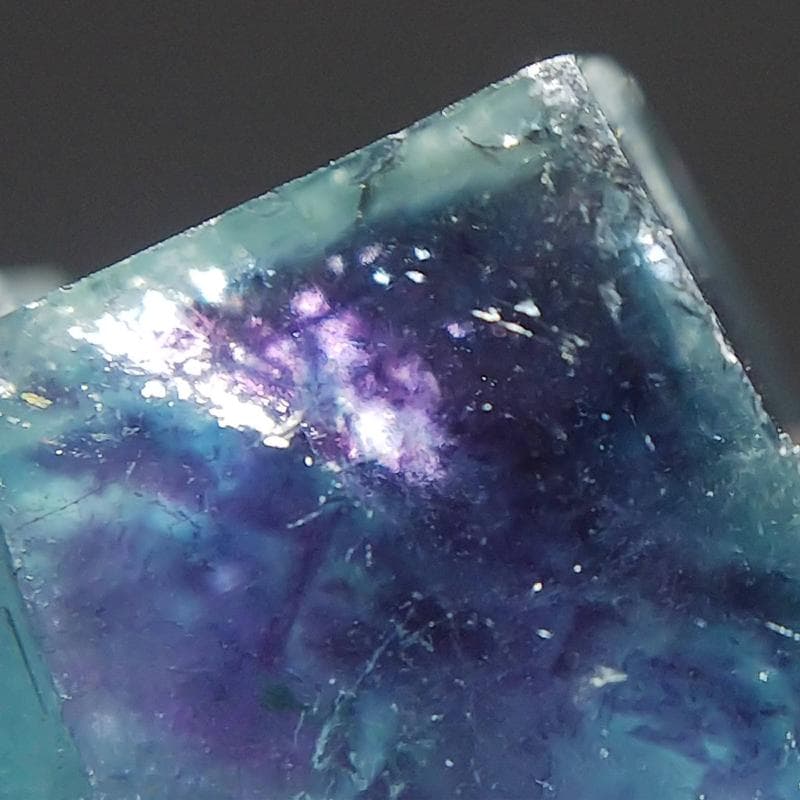 499 オコルス鉱山産 マリンブルー パープル フローライト