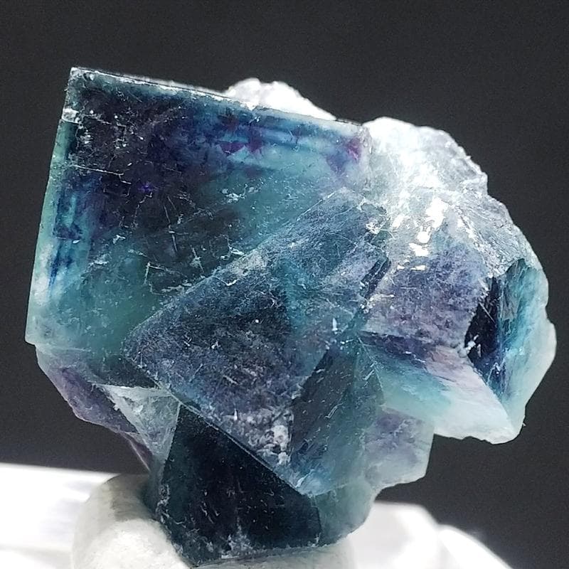 499 オコルス鉱山産 マリンブルー パープル フローライト