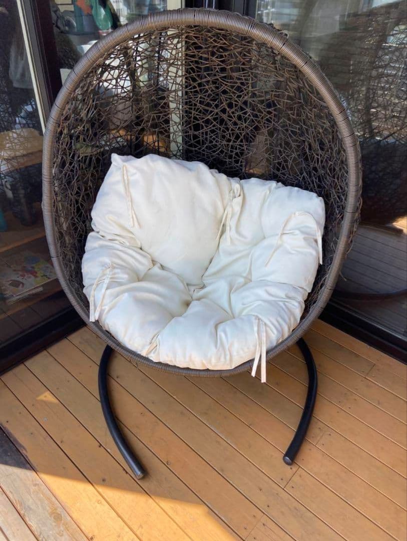 ダークブラウン ハンギングチェア　関西