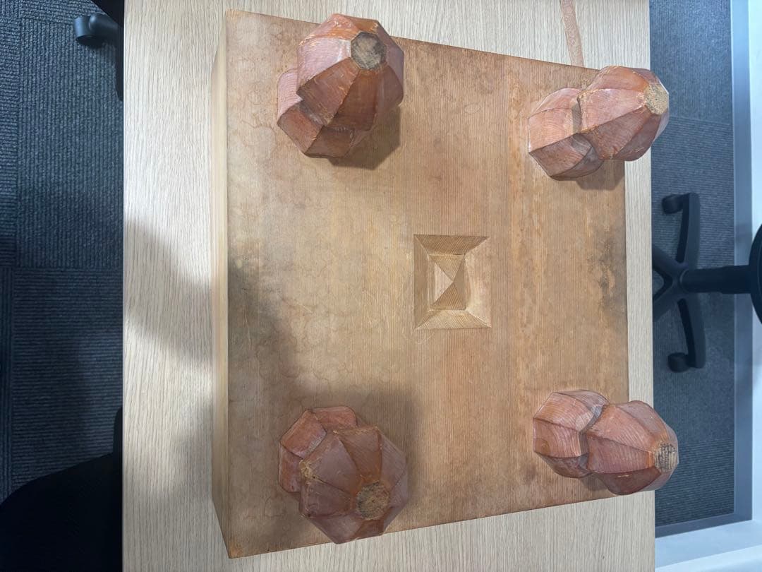 木製囲碁盤 標準サイズ 丸脚デザイン