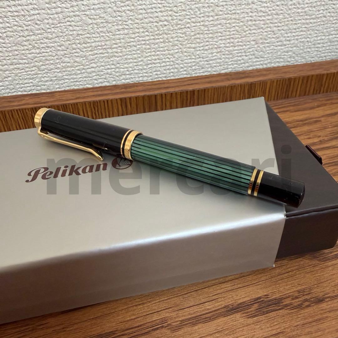 【貴重・廃盤】Pelikanペリカン万年筆m300緑縞