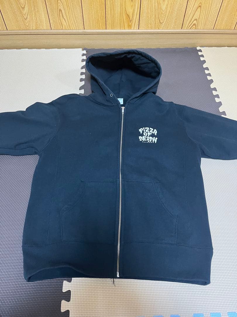 PIZZA OF DEATH ジップパーカー Lサイズ ブラック美品！