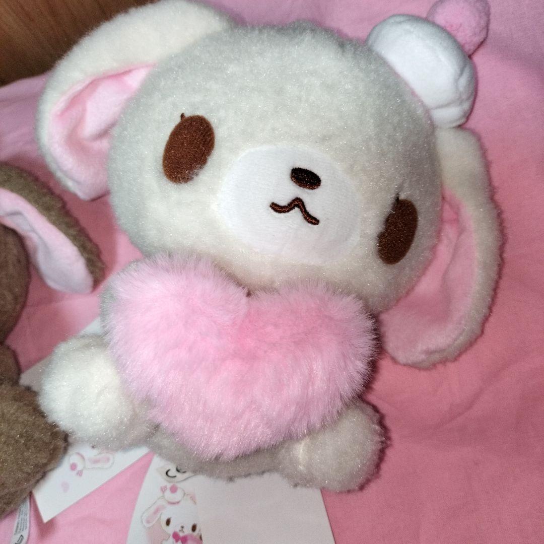 タグ付　ふわふわハート　シュガーバニーズ　ぬいぐるみ　平成生まれ