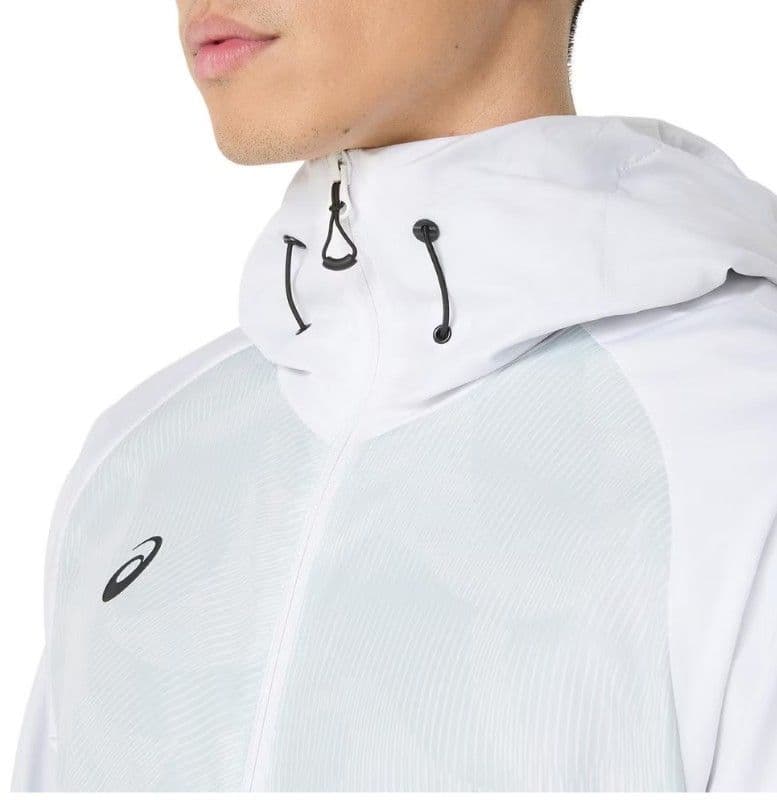 アシックス裏トリコットグラフィック ウインドブレーカーフーディー