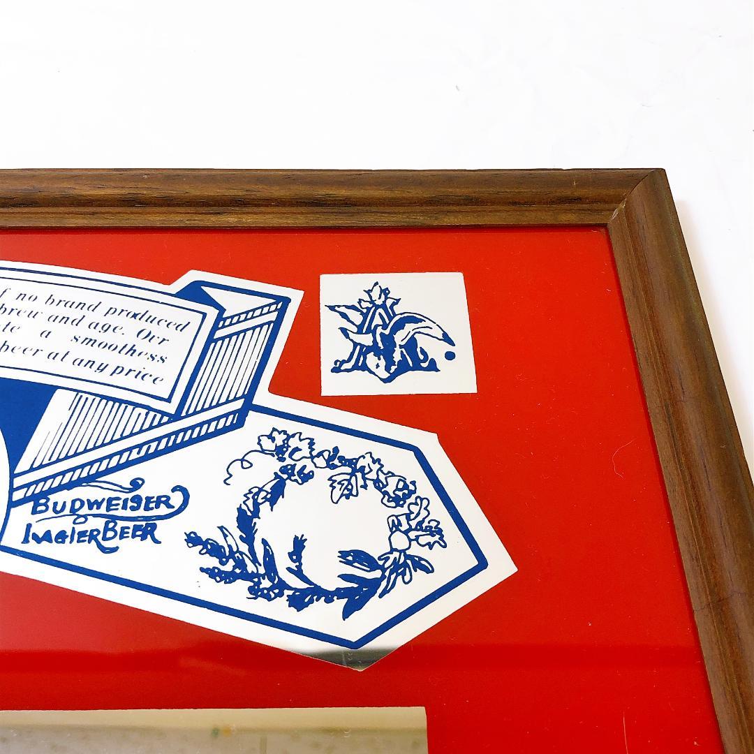 バドワイザー Budweiser パブミラー 広告プレート ビンテージ 雑貨