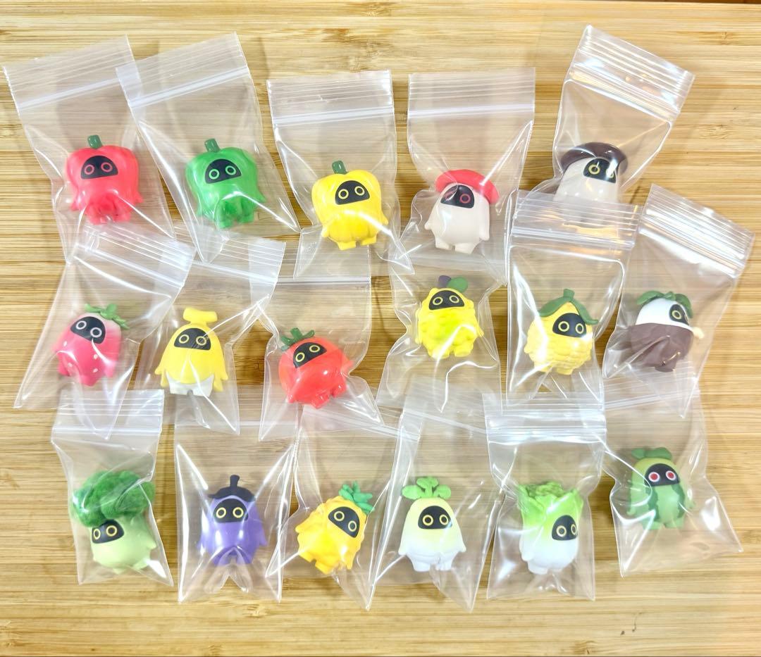 【ゼンゼロ・公式】果物と野菜キングダム ボンプミニフィギュア　17個セット