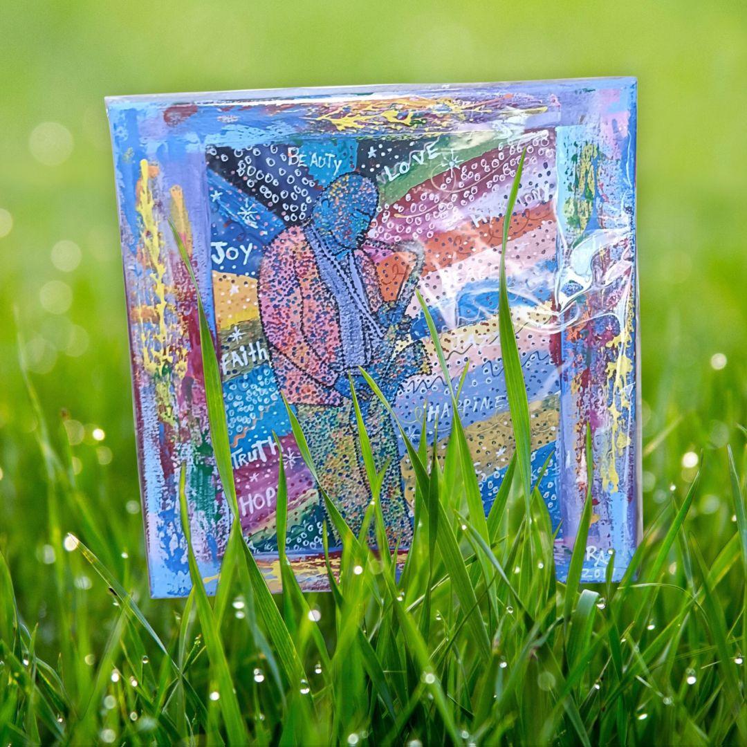 【 RA superstar 】2017年制作 ジャズ風アート(直筆サイン入り)