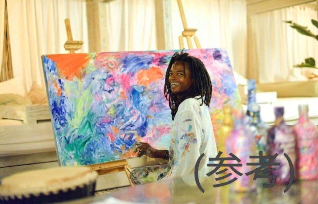 【 RA superstar 】2017年制作 ジャズ風アート(直筆サイン入り)