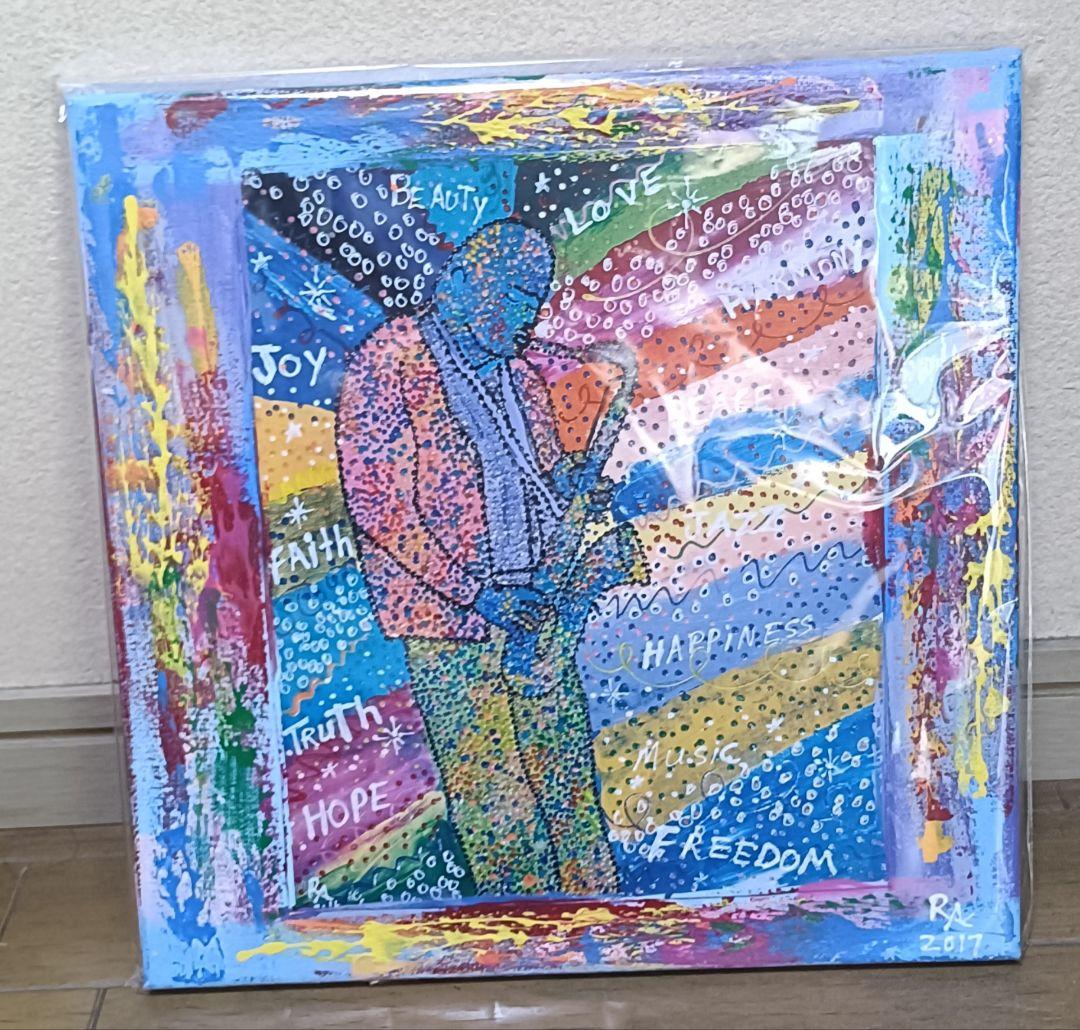 【 RA superstar 】2017年制作 ジャズ風アート(直筆サイン入り)