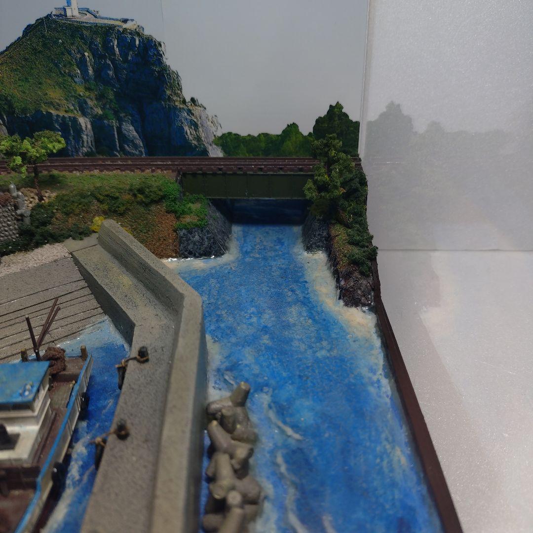 ジオラマ【36✕26✕21cm程度】　Nゲージサイズ?　レール幅（9mm程度）