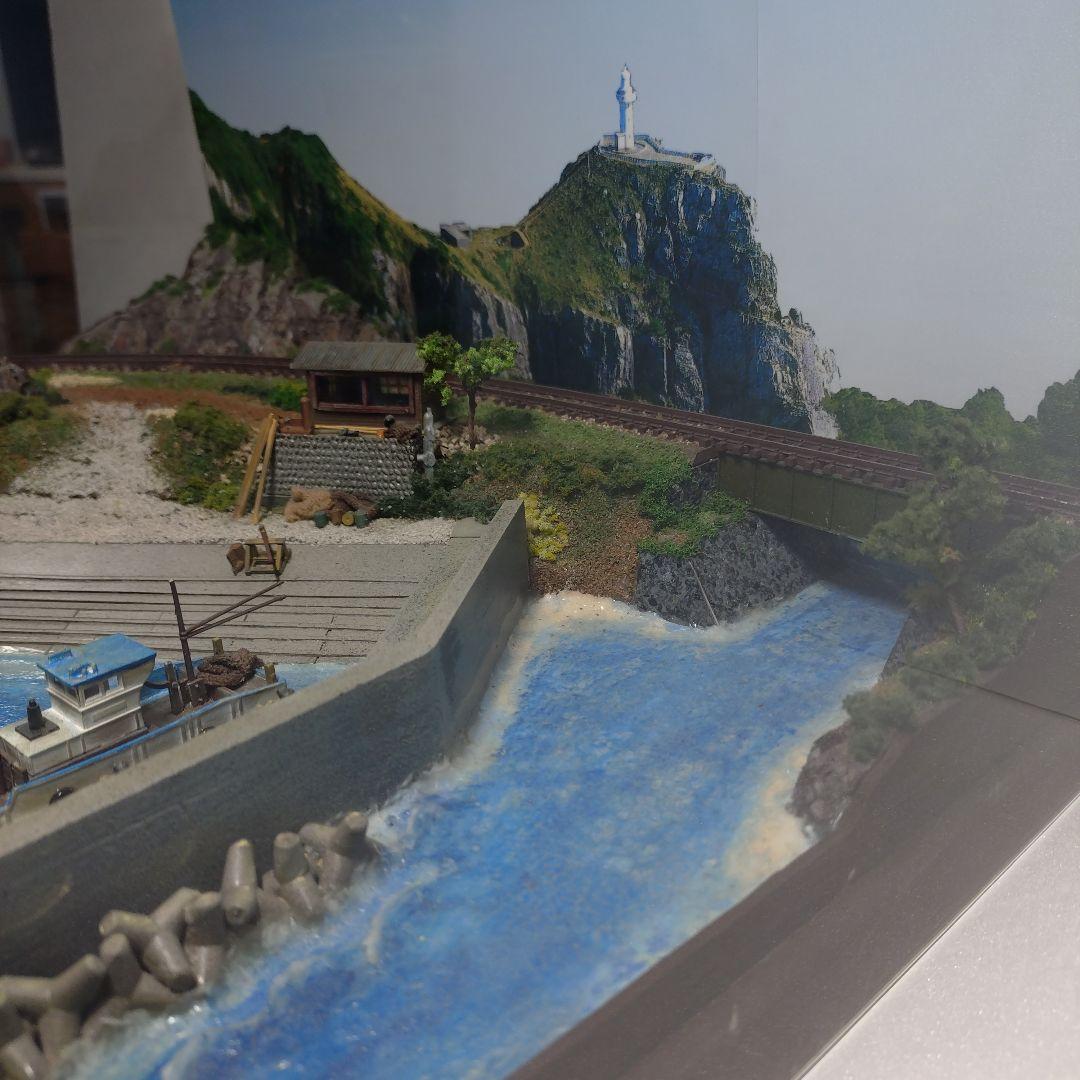 ジオラマ【36✕26✕21cm程度】　Nゲージサイズ?　レール幅（9mm程度）