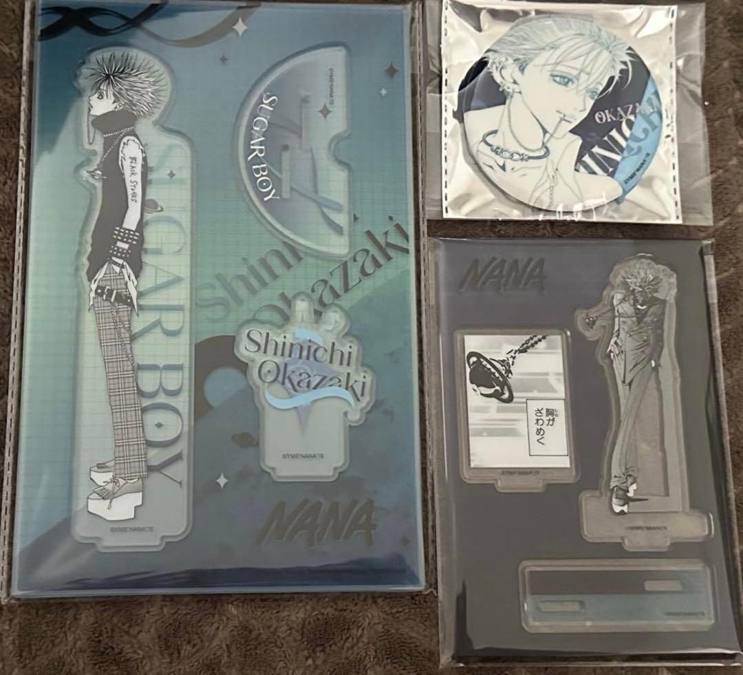 NANA 矢沢あい 中国カフェ 岡崎真一 アクリルスタンド 缶バッジ