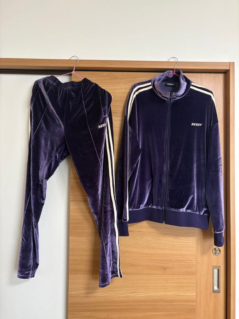 NERDY ジャージ　セットアップ　パープル　L size