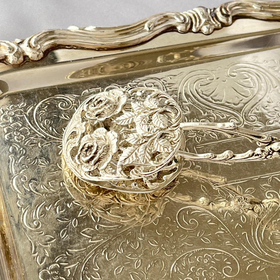 【Christoph Bach】 薔薇の透かしのペストリートング【純銀】