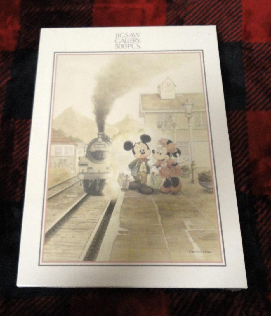 希少　ジグソーパズル　500ピース　懐かしのホームタウン　ミッキー　ミニー