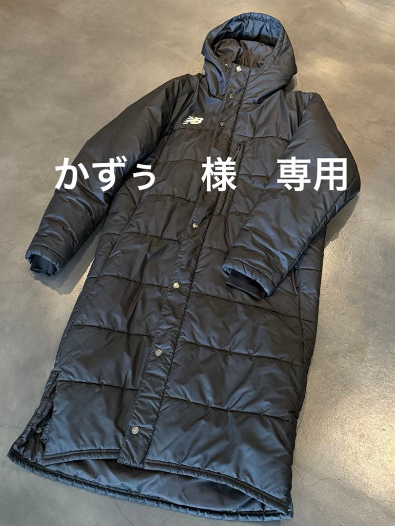 美品　New Balance ベンチコート 黒Lサイズ