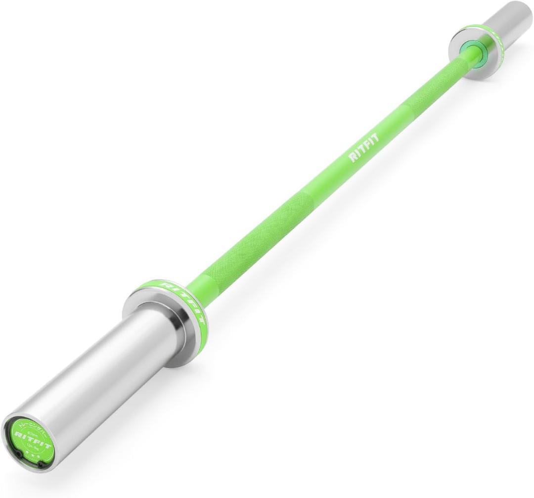 オリンピックシャフト グリーン オリンピックバー 120cm エクササイズバー