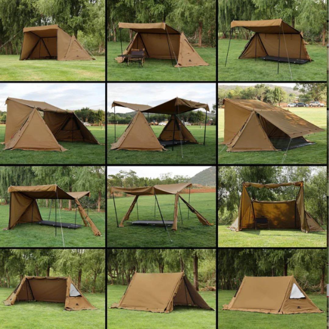 GOglamping GG PUP2.0パップテント ベージュ フルセット+α