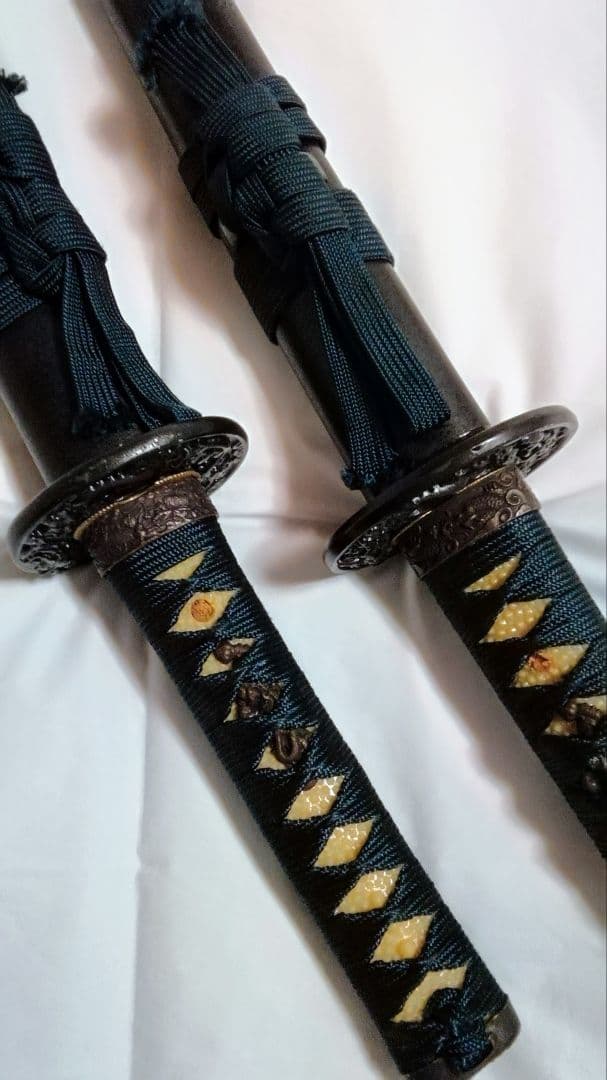 模造刀　2本セット　コスプレ　防犯　太刀　脇差し　ハ